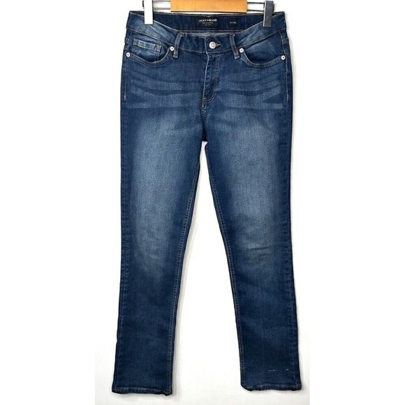 Denim - Lucky Brand Womens Jeans Straight Mid-Rise Stretch Preppy Denim Blue Size 8/29L